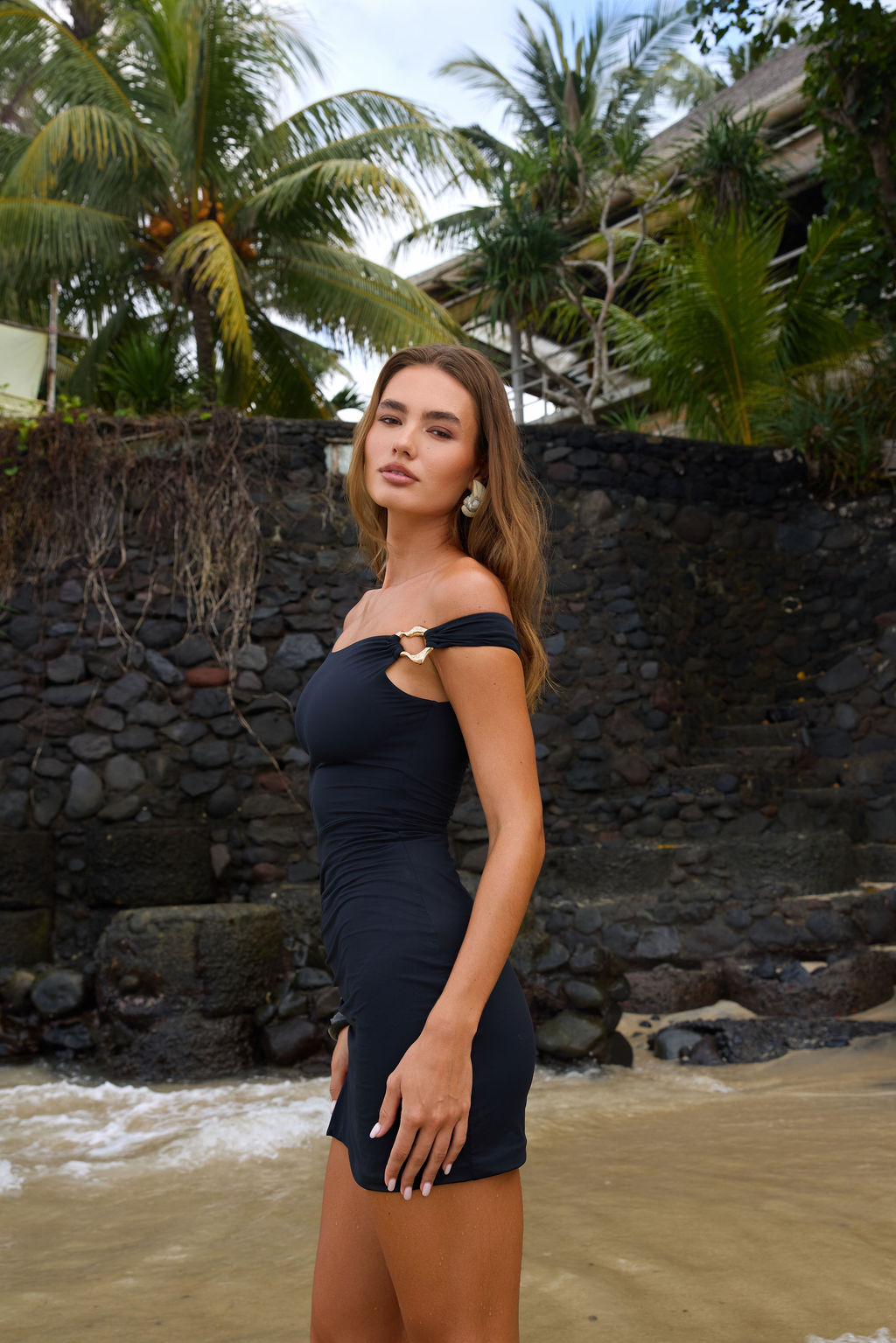 Soléa Dress in Noir